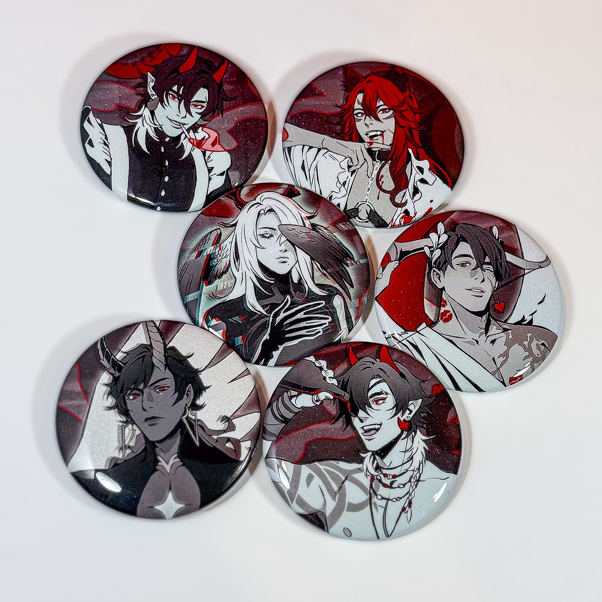 TOUCHSTARVED ✦ Halloween Glitter Badges