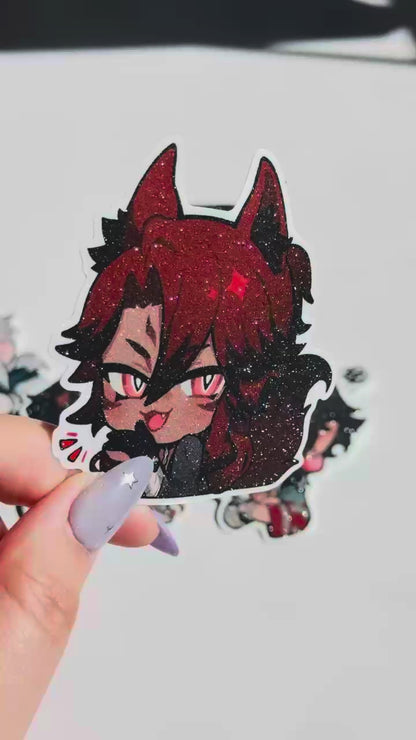 TOUCHSTARVED ✦ Glitter Vinyl Sticker